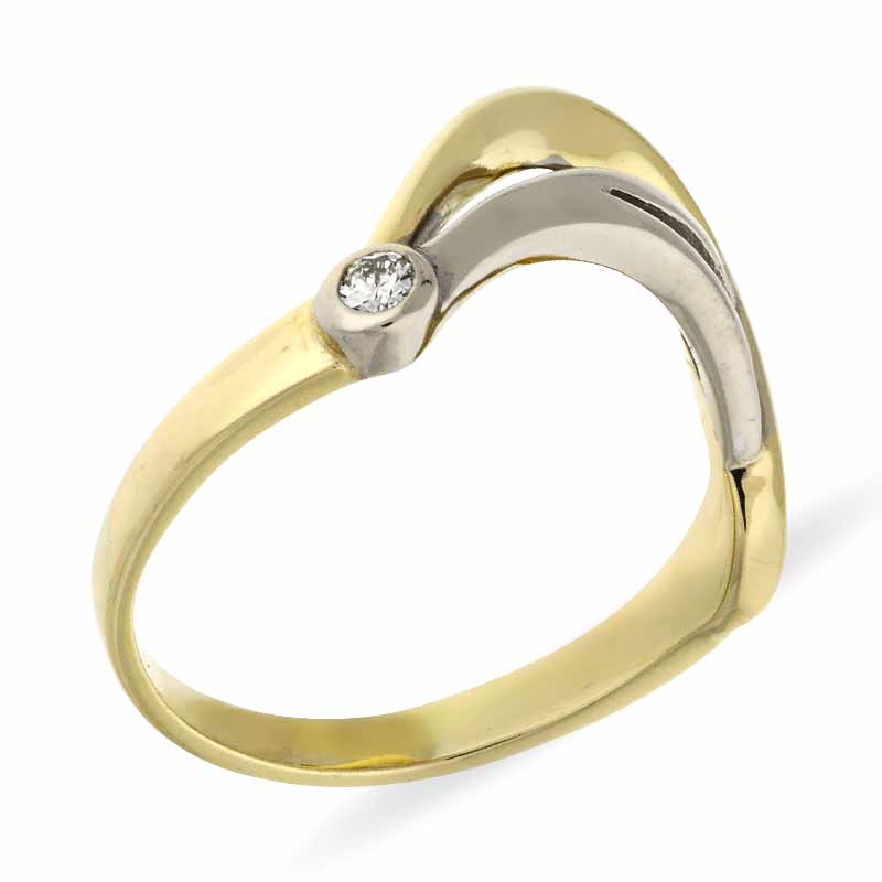 Brillant-Ring Bicolor