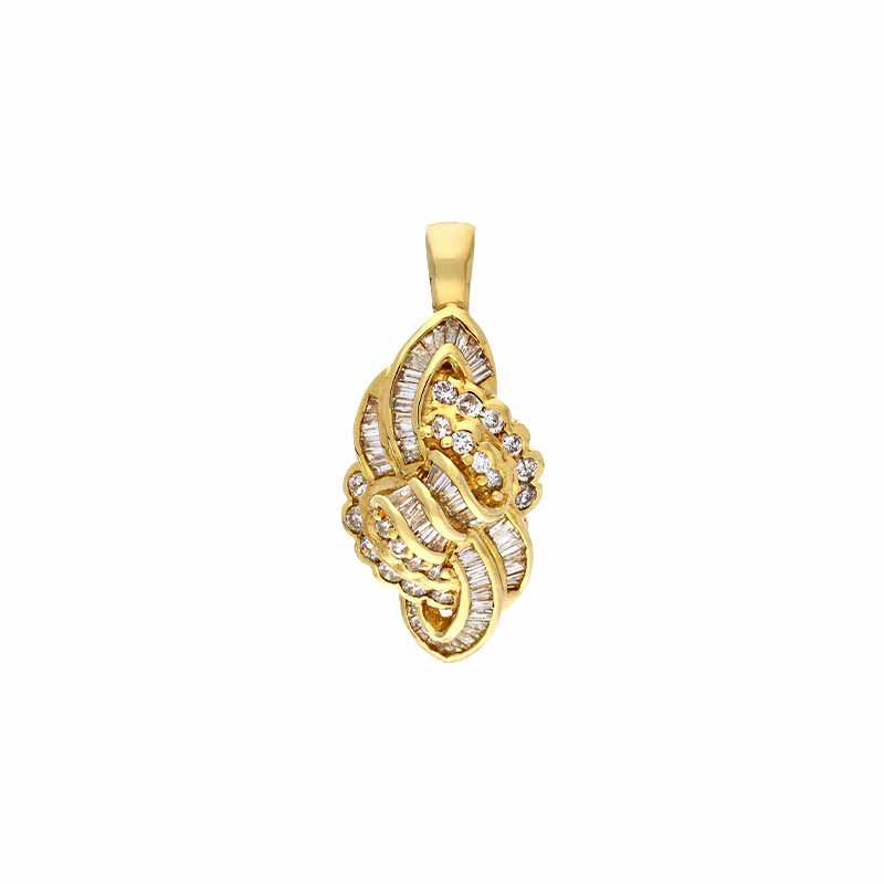 Brillant-Anhänger Gelbgold