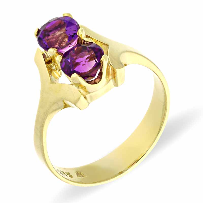 Amethyst-Ring Gelbgold
