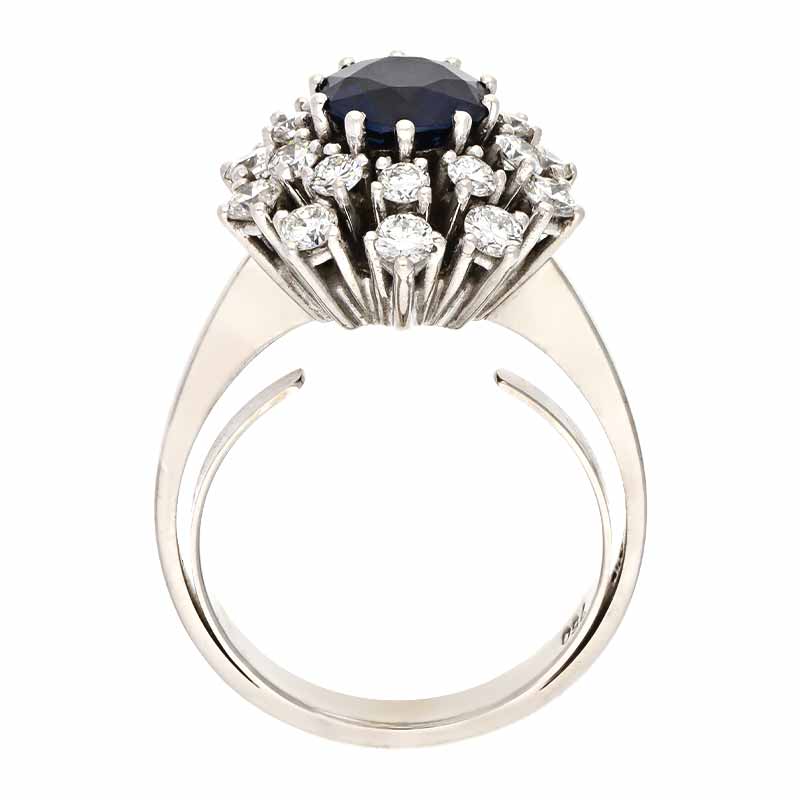 Saphir-Ring Weißgold
