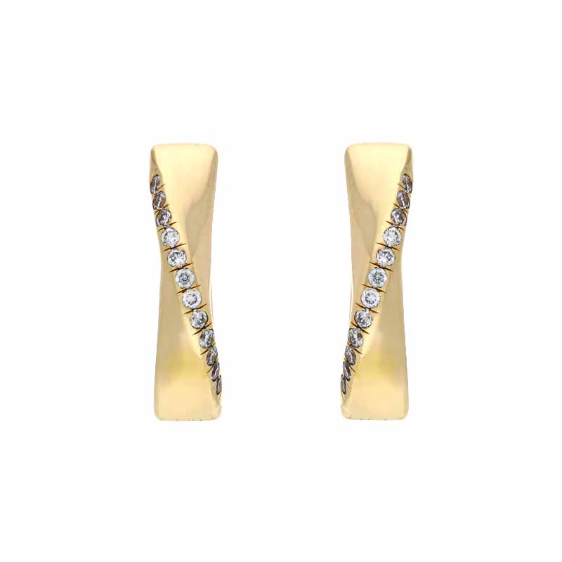 Brillant-Creolen Gelbgold