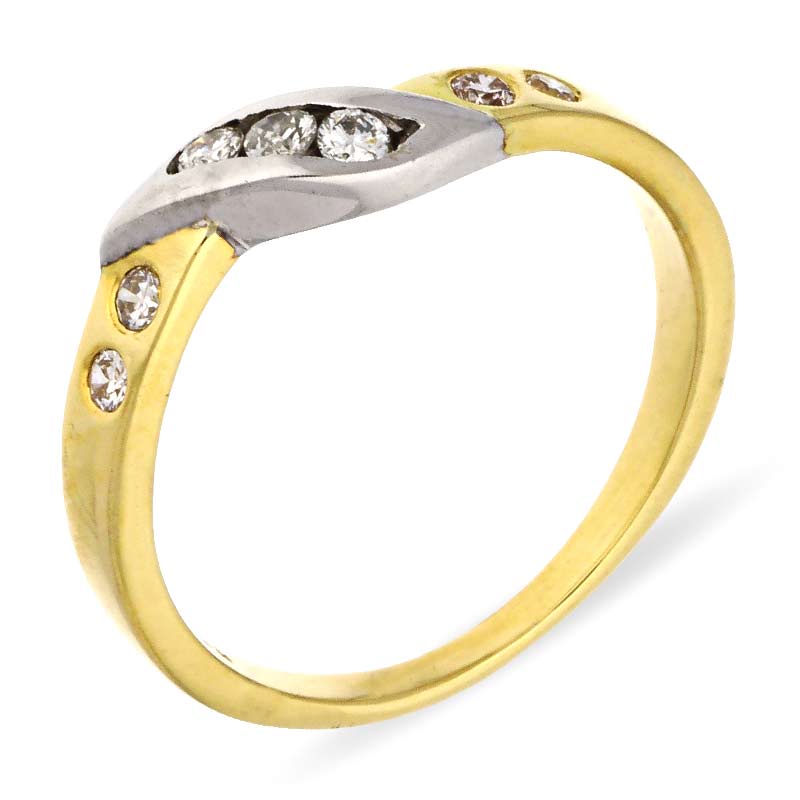 Brillant-Ring Bicolor