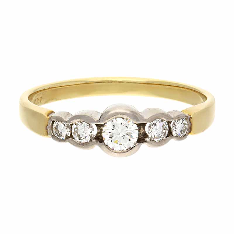 Brillant-Ring Bicolor