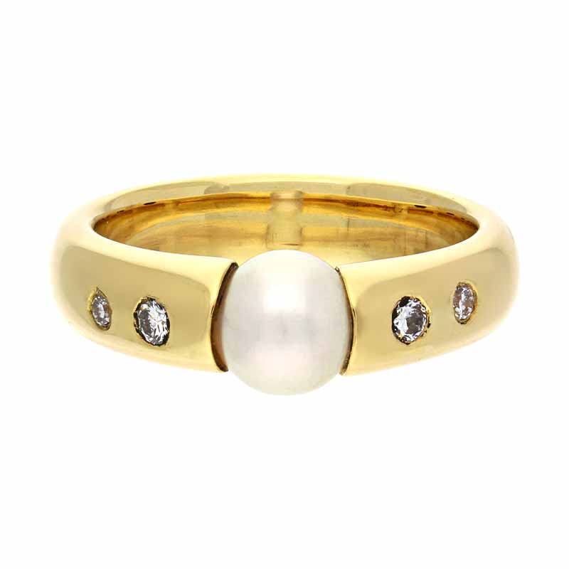 Perl-Ring Gelbgold