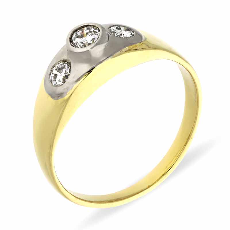 Brillant-Ring Bicolor