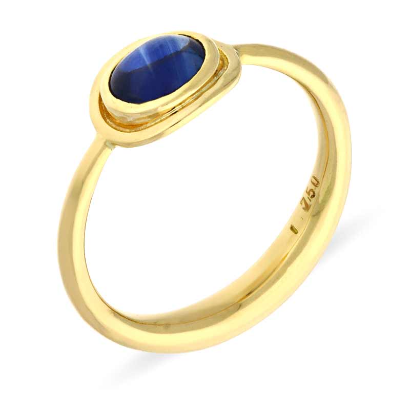 Saphir-Ring Gelbgold