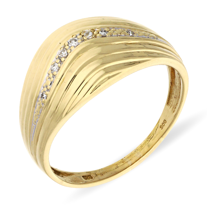 Diamant-Ring Gelbgold