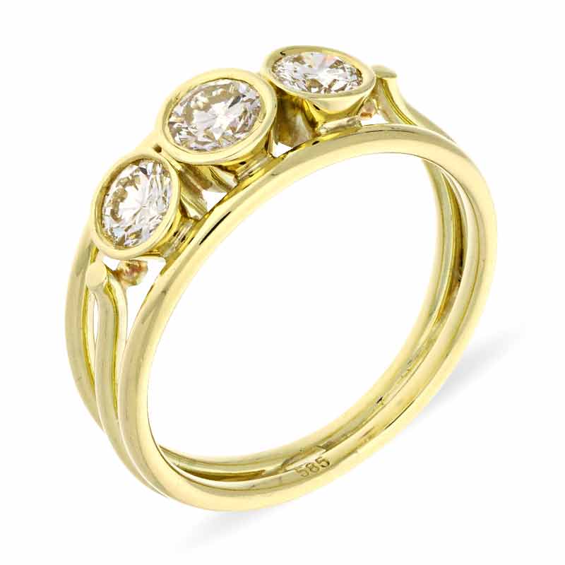 Brillant-Ring Gelbgold