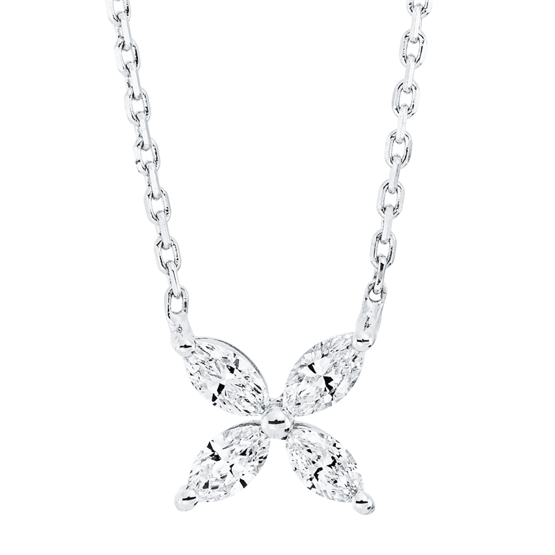 JS Diamant-Collier Weißgold