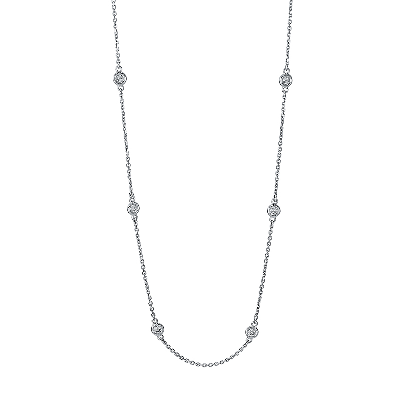 JS Brillant-Collier Weißgold