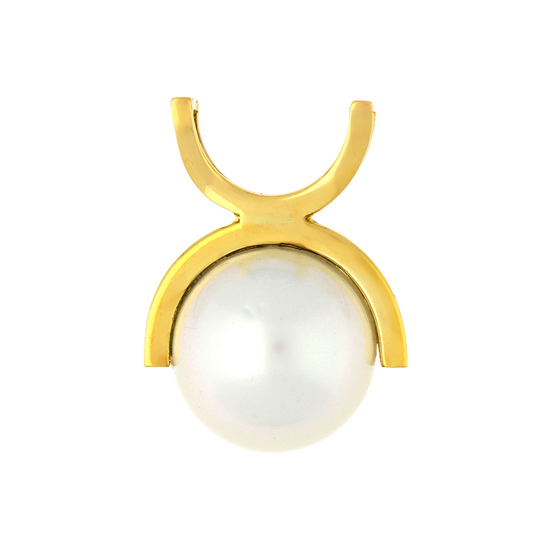 Perl-Anhänger Gelbgold