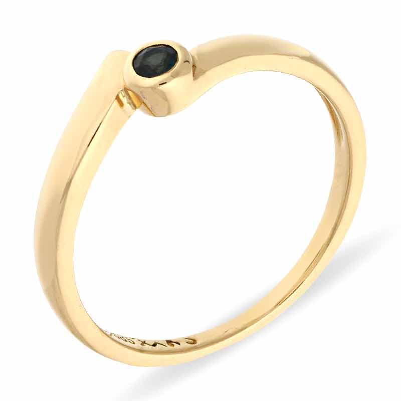 Saphir-Ring Gelbgold