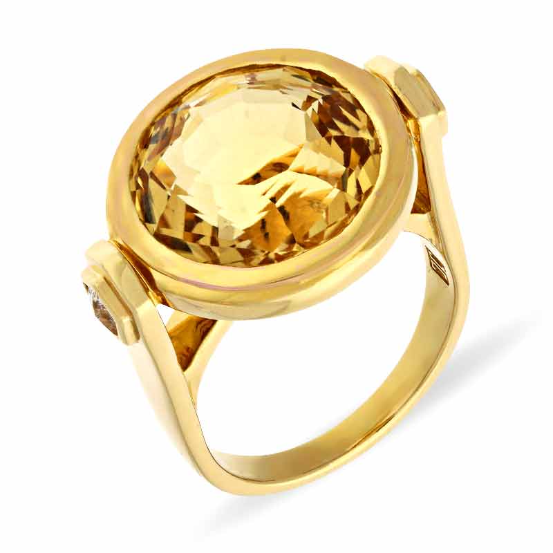 Citrin-Ring 'JETTE JOOP' Gelbgold