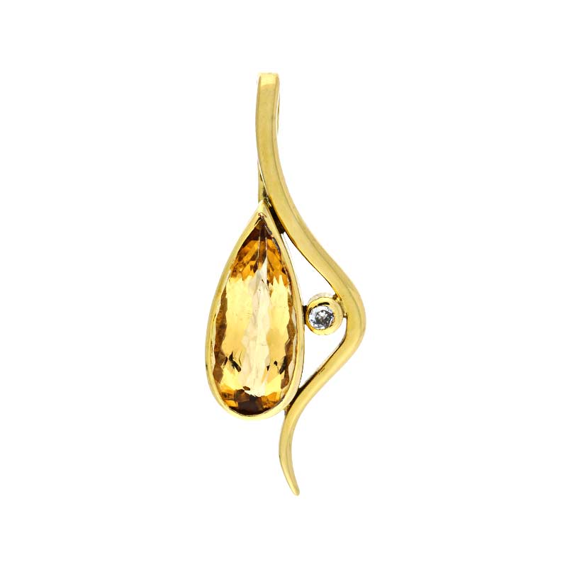Topas-Anhänger Gelbgold