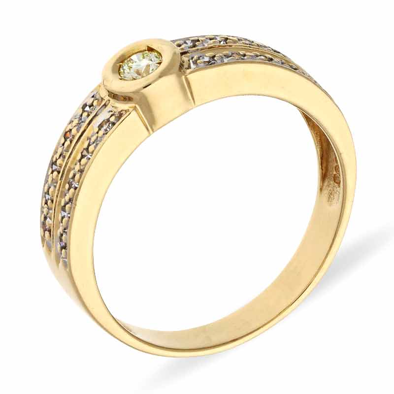 Brillant-Ring Gelbgold