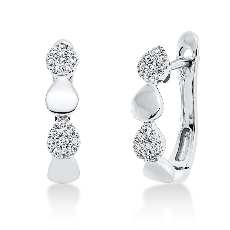JS Brillant-Ohrstecker Weißgold