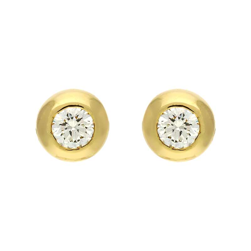 Brillant-Ohrstecker Gelbgold
