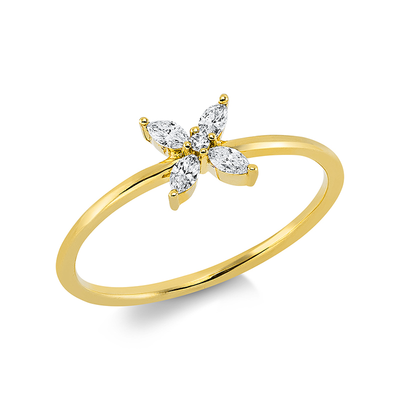 JS Brillant-Ring Gelbgold