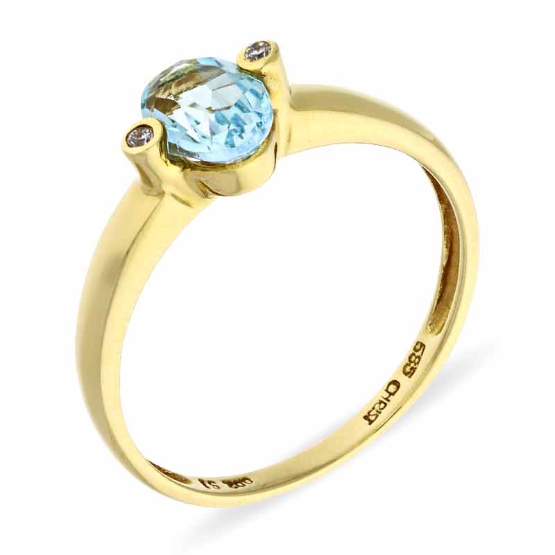 Topas-Ring Gelbgold