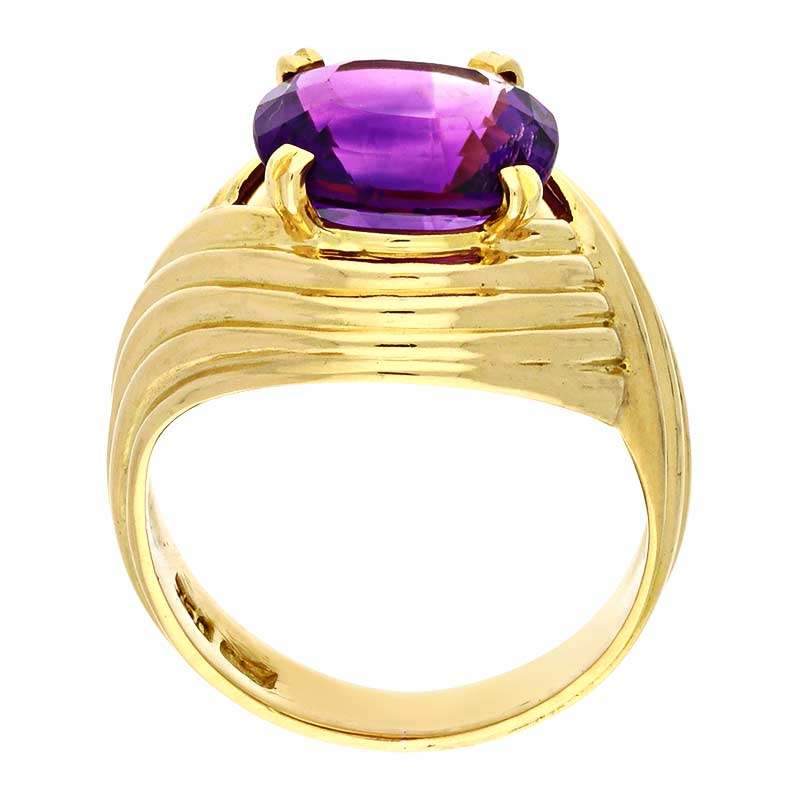 Amethyst Ring Gelbgold