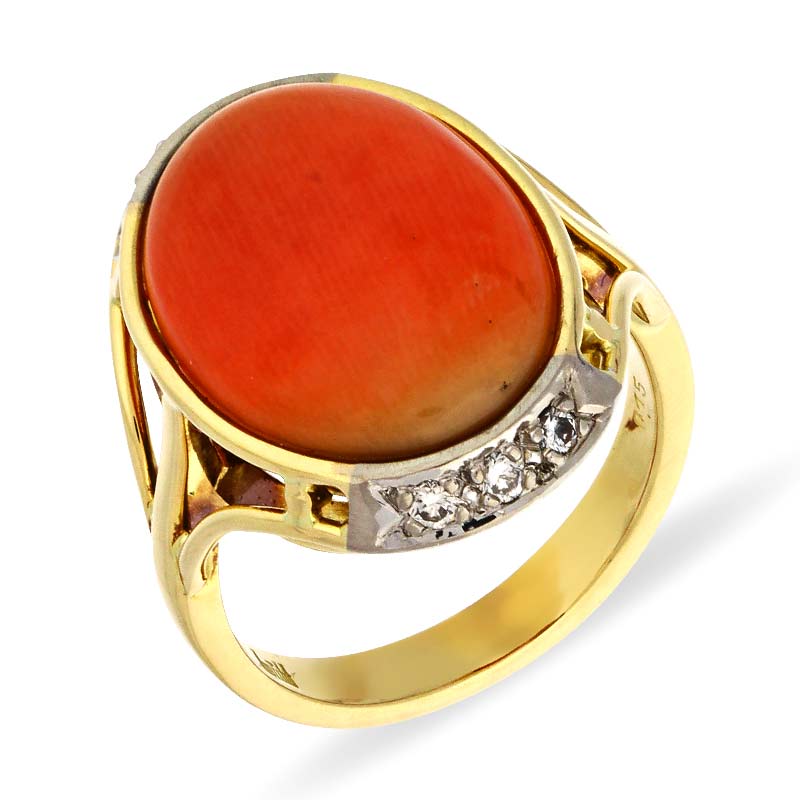 Korall-Ring Bicolor