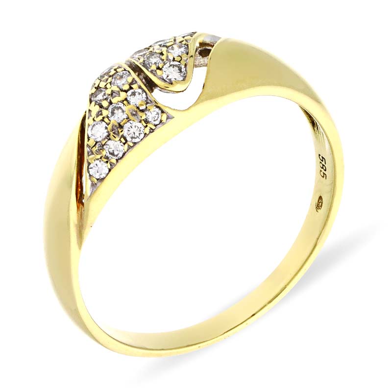 Brillant-Ring Bicolor