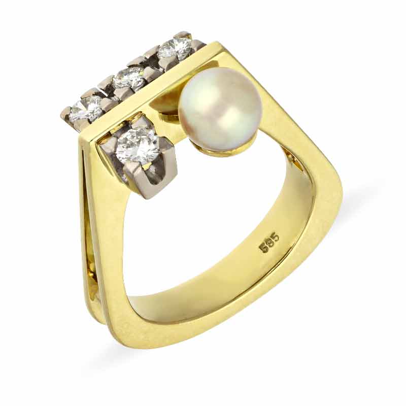 Perl-Ring Bicolor