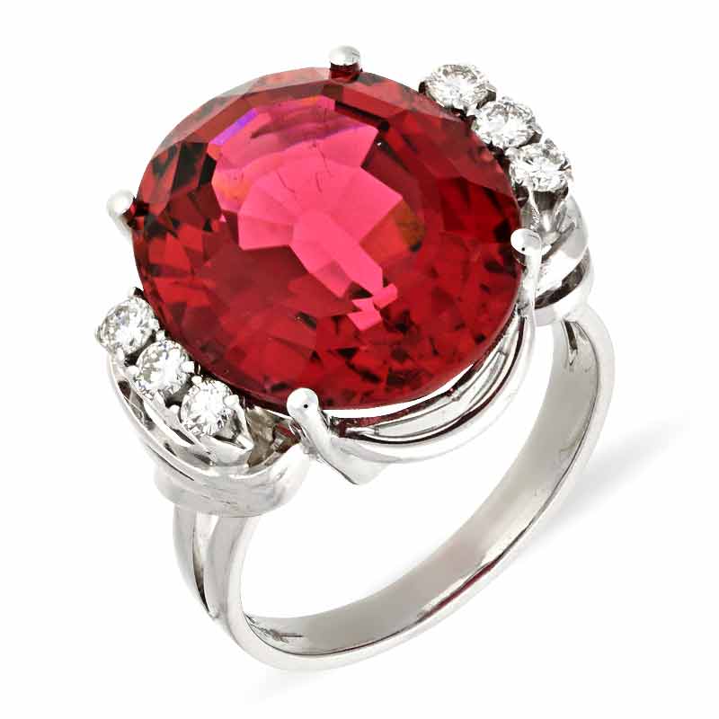 Turmalin-Ring Weißgold