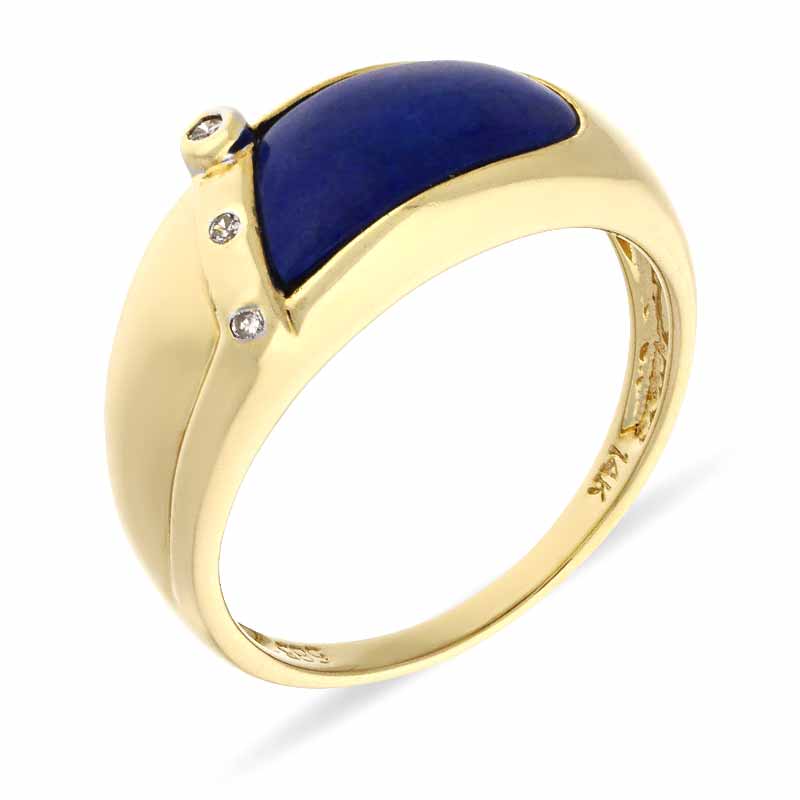 Lapislazuli-Ring Gelbgold