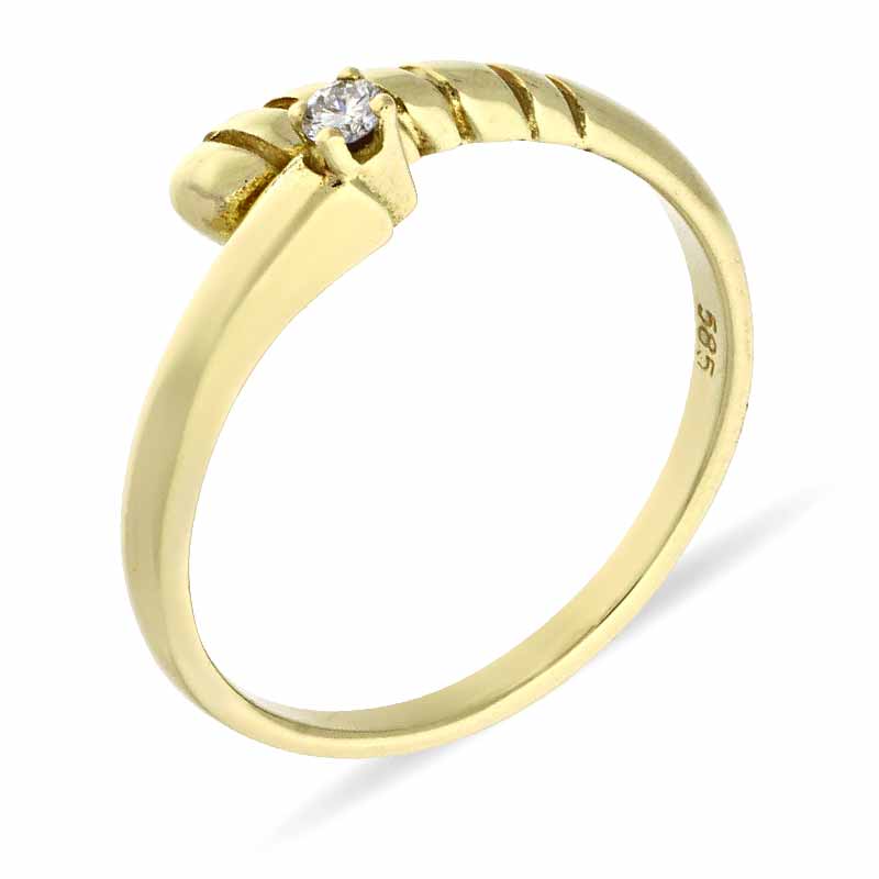 Brillant-Ring Gelbgold