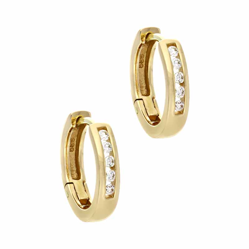 Brillant-Creolen Gelbgold