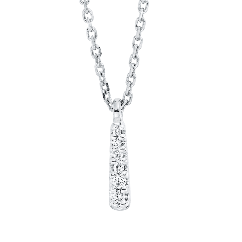 JS Brillant-Collier Weißgold