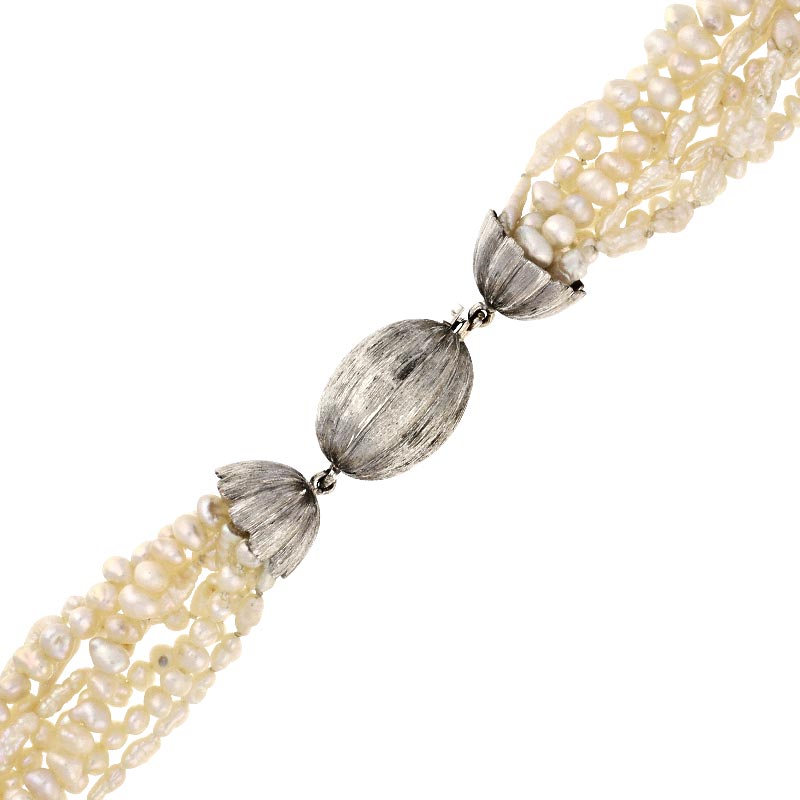Perl-Collier Weißgold