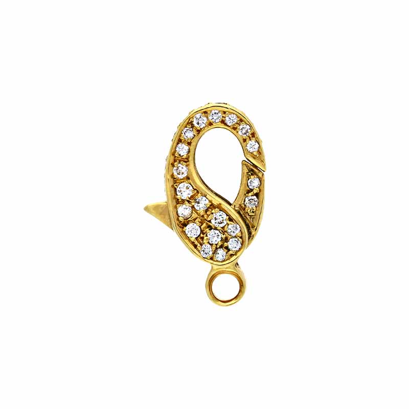 Brillant-Karabiner Gelbgold