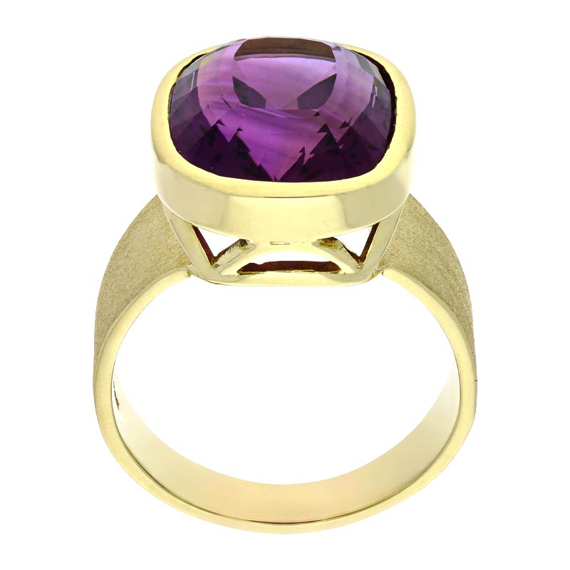 Amethyst-Ring Gelbgold
