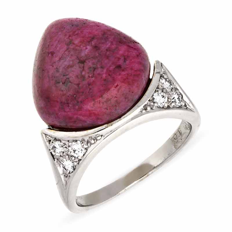 Rubin-Ring Weißgold