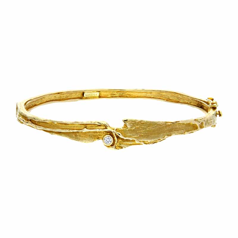 Brillant-Armreif Gelbgold