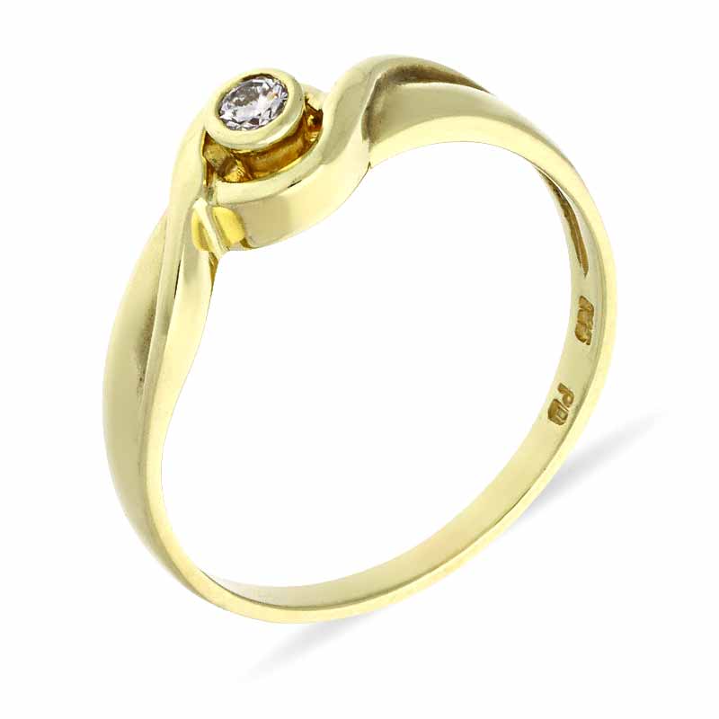 Brillant-Ring Gelbgold