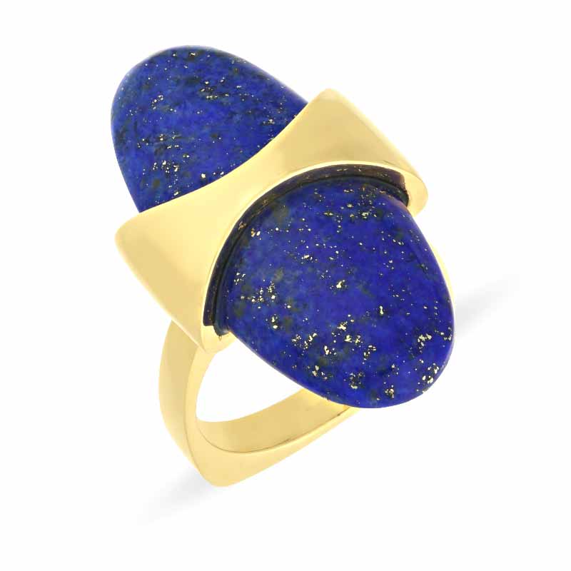 Lapislazuli-Ring Gelbgold