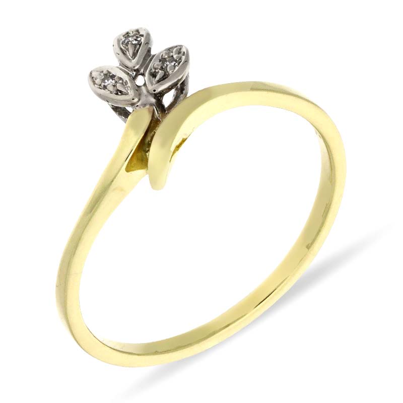 Diamant-Ring Bicolor