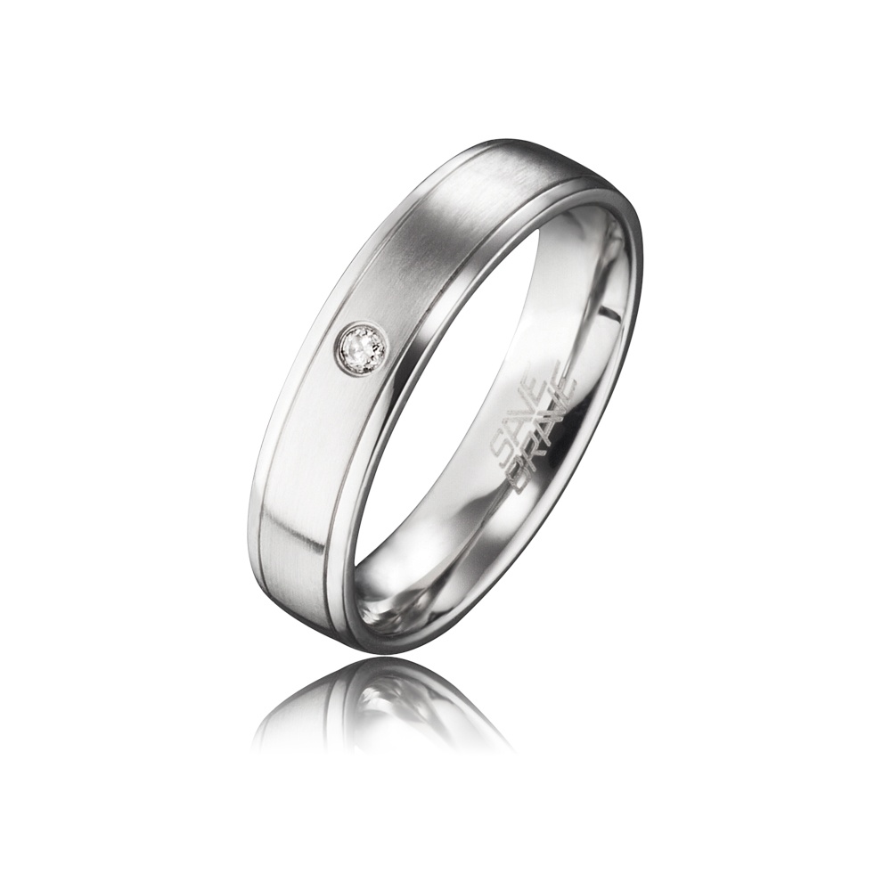 Brillant-Ring Save Brave 'Eva' Edelstahl
