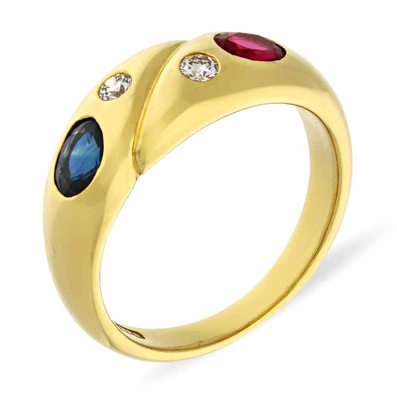 Wempe Edelstein-Ring Gelbgold