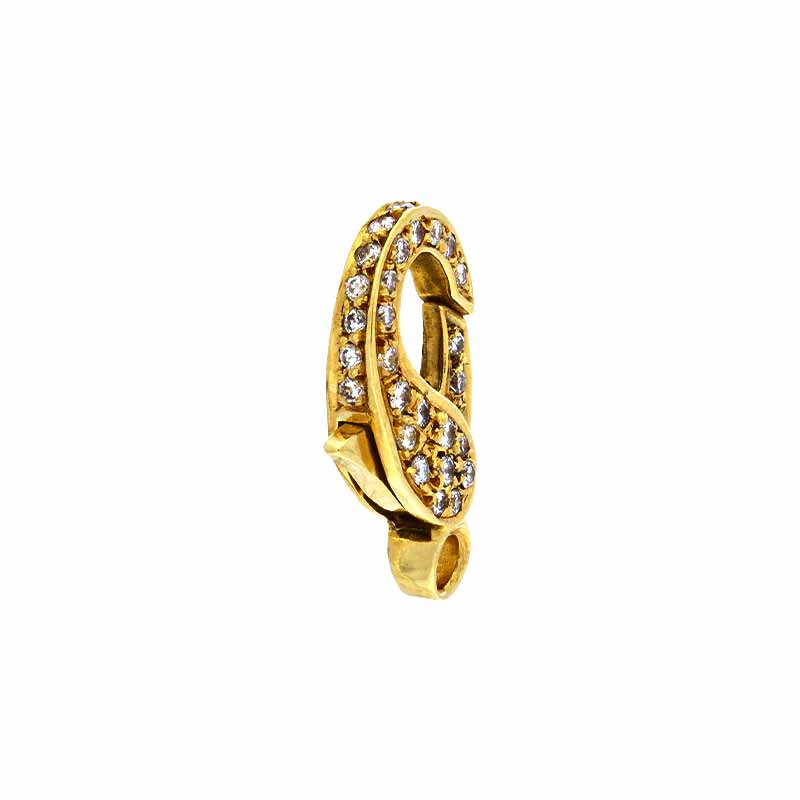 Brillant-Karabiner Gelbgold