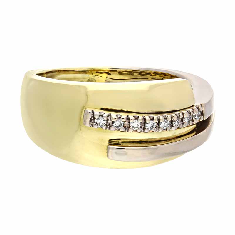 Brillant-Ring Bicolor