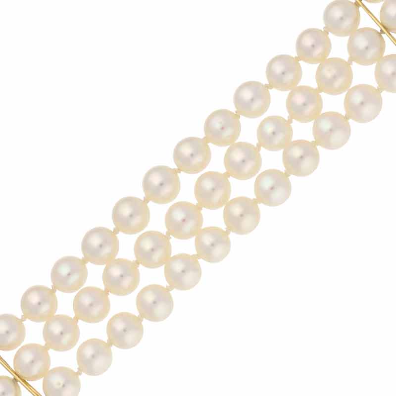 Perl-Armband Gelbgold
