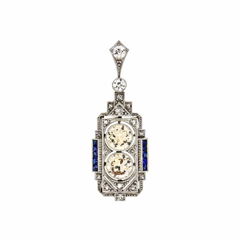 Diamant-Anhänger Bicolor