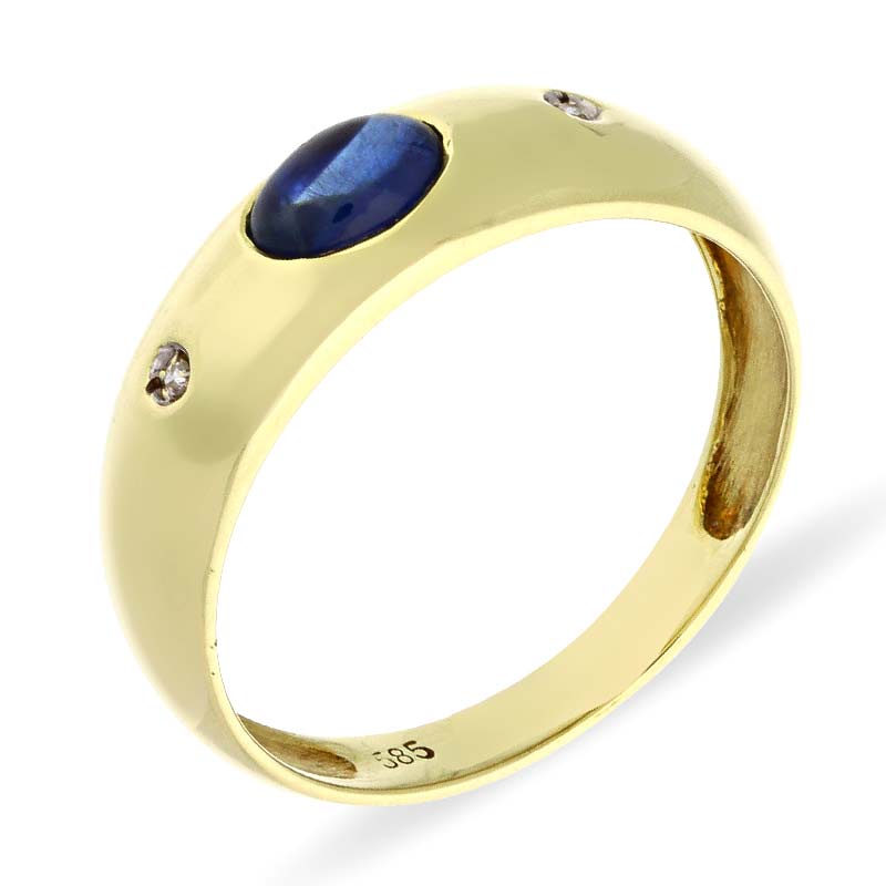 Saphir-Ring Gelbgold
