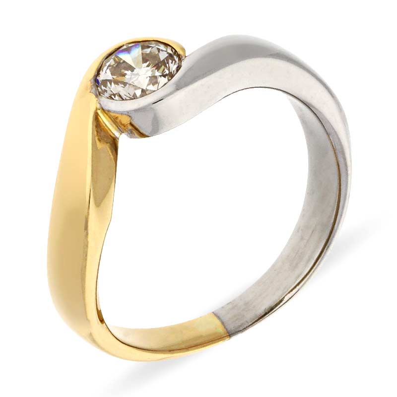 Brillant-Ring Bicolor