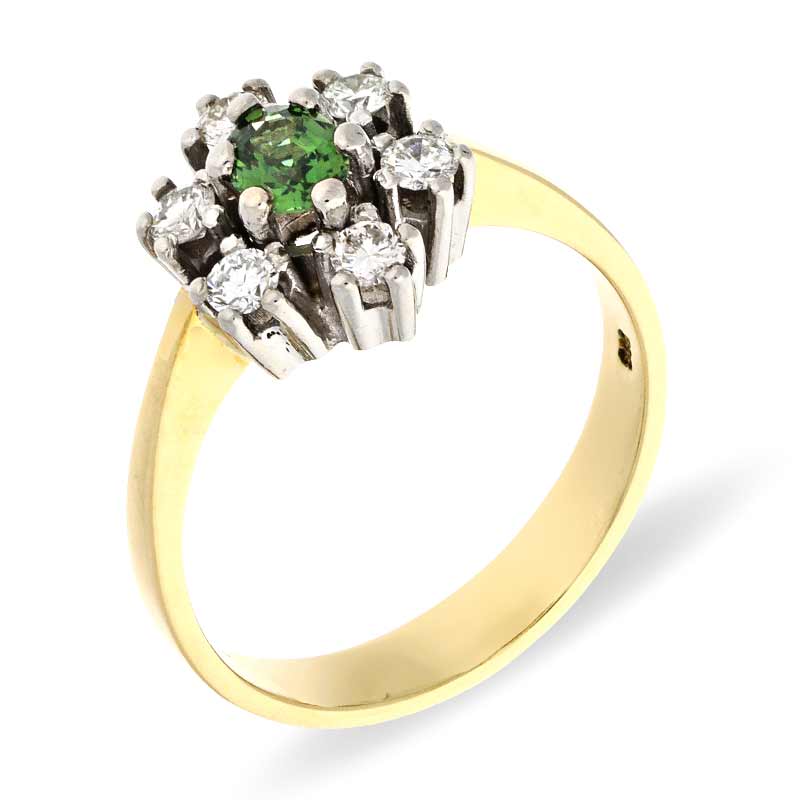 Saphir-Ring Bicolor