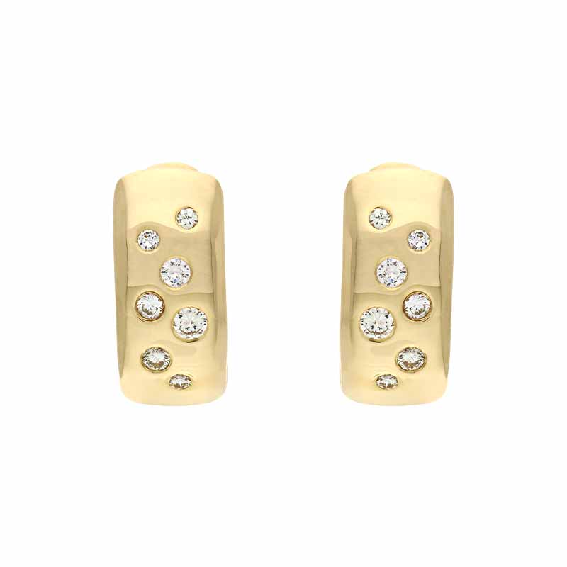 Brillant-Ohrstecker Gelbgold